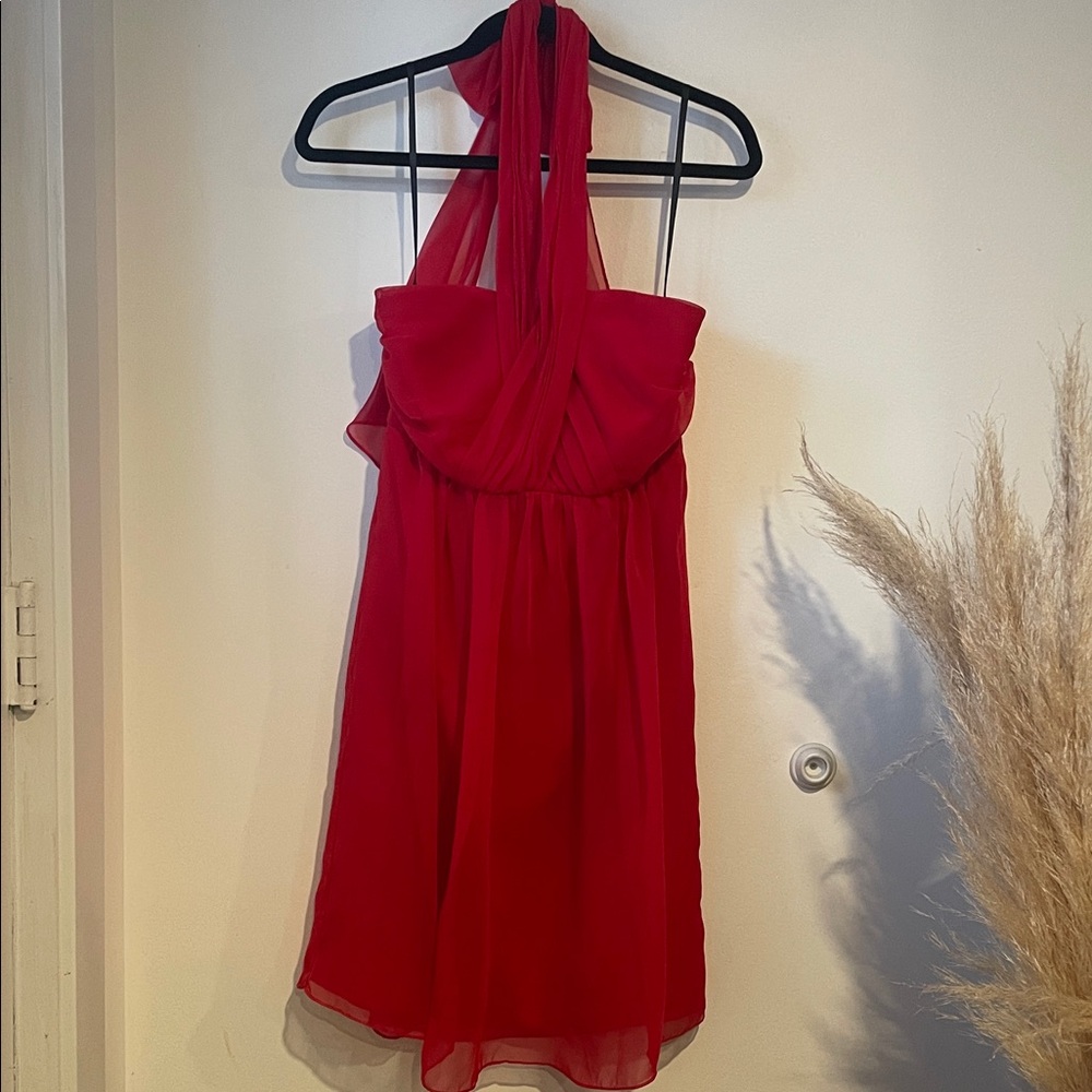 Eden Red Bridesmaid Dress Sz 8 B122